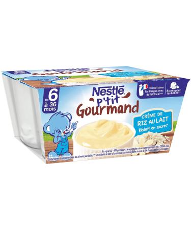 Nestle Creme De Riz au Lait P 'tit Gourmand   4 X 100 g