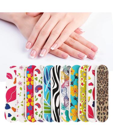 JSRQT Mini Nail Files Bulk Double Sided 100 Mini Nail Files for Natural Acrylic Fake Nails Emery Boards for Nails Nail Filer Professional Nail File Buffer Set Nails Accessories 150 Grit(10 Colors) - Buy Online on SooperMarket.com