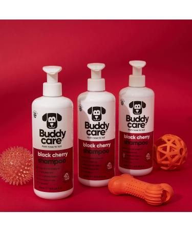 Black Cherry Dog Shampoo | BuddyCare - Deep Cleaning Fruity Fragrance Aloe Vera & Pro-Vitamin B5 (500ml) - International Shipping Available - Buy Online on SooperMarket.com