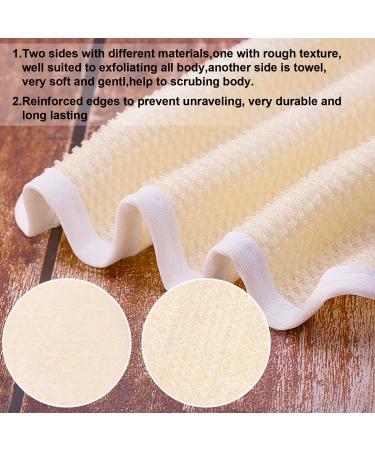 Exfoliating Face and Body Wash Cloths - 3 Pack Soft Weave Bath Cloth for Gentle Scrubbing and Massage - Ideal for Men and Women - Buy Online on SooperMarket.com