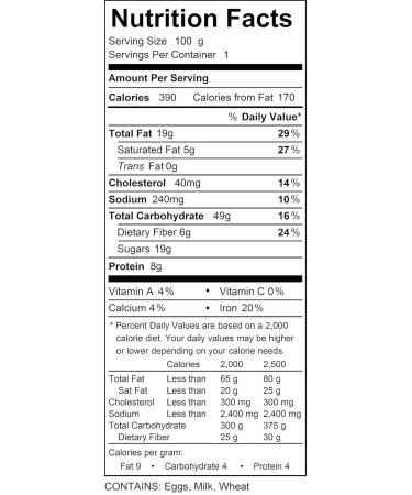 Susie's Smart Breakfast Cookie - Omega-3 and Protein Rich Cocoa Flavor - 63 Ounce (Pack of 18) - Buy Online on SooperMarket.com