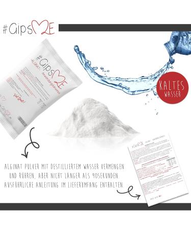 Buy GipsMe Alginate Impact Mass 450g - Quick-Drying Alginate Powder for 3D Body Impressions - Ideal for Babies & Adults - International Shipping Available - Buy Online on SooperMarket.com