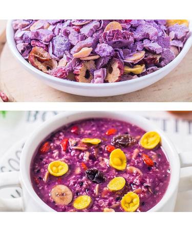 Purple Potato Konjak Congee cereal 17.6oz/500g Instant cereal nutritious breakfast substitute powder Light and Full Congee oatmeal packets quick oats 500g - Buy Online on SooperMarket.com