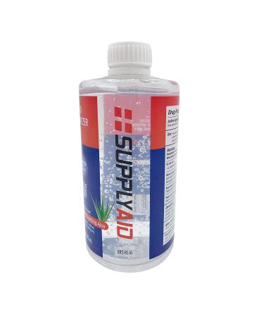 SupplyAID 80% Alcohol Hand Sanitizer Gel with Aloe Vera - 16oz Pack of 2 | FDA Approved - 74035-1051-5 - Buy Online on SooperMarket.com