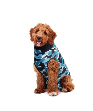 Suitical Recovery Suit Hund M+ Blau Camouflage blau (tarnfarben) 64-68 cm (1Pack)