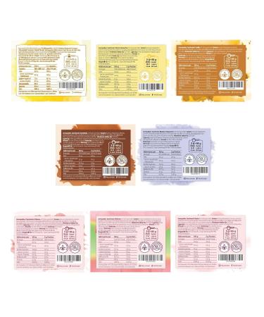 HE-JU Taste Powder Rehearsals Set - 8x30g | Versatile Flavor Varieties & Sweeteners for Food & Drinks | International Shipping - Buy Online on SooperMarket.com