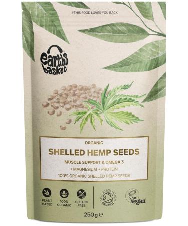 Earths Basket Organic Shelled Hemp Seeds 250g Protein