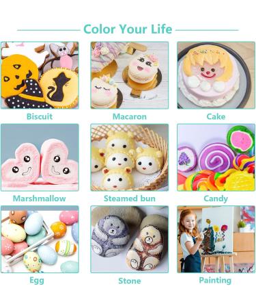 12Pcs Dual Sided Edible Food Colouring Pens | Food Grade Icing & Markers for Cakes, Cookies & Desserts - Buy Online on SooperMarket.com