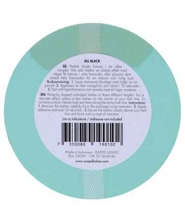 Sweed Lashes Schwarz All Black SW010 - Premium Faux Mink Lashes for Stunning Eyes | Shop Internationally - Buy Online on SooperMarket.com