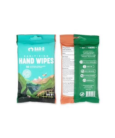 BAR-D Antibacterial Hand Wipes with Essential Oils - 60 Wipes, Peppermint, Tea Tree Oil, Aloe Vera, Travel Size Sanitizing Hand Wipes - Disinfecting and Smelling Great - Buy Online on SooperMarket.com