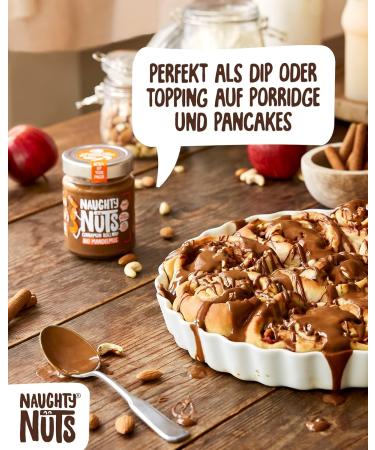 Naughty Nuts Bio Mandelmus Cinnamon Roll - 100% Natural & Vegan Almond-Cinnamon Spread | No Palm Oil & Sugar | Perfect Topping for Muesli | 250g - Buy Online on SooperMarket.com