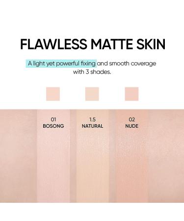 AMUSE Vegan Cushion Foundation Compact | Natural Finish & High Coverage | Flawless 24-Hour Wear | Collagen & SPF 45 PA - Buy Online on SooperMarket.com
