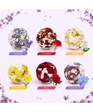 MAQUITA 6Pcs Handcrafted Bath Bombs for Stress Relief - Perfect Spa Aromatherapy Gift for Men, Women, Boys, and Girls - Ideal for Mothers Day, Birthday, Christmas - Buy Online on SooperMarket.com