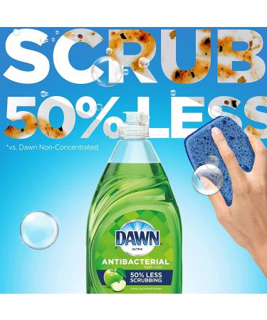 Dawn Antibacterial Apple Blossom Dish Soap 19.4 oz - Pack of 4 + 2 Sponges - Buy Online on SooperMarket.com