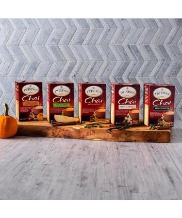 Twinings Decaffeinated Chai Tea Black Tea Blend - Sweet & Spicy Flavor - 20 Count Pack - Buy Online on SooperMarket.com