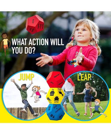 Covelico Kids Exercise Dice | Movement Games for Active Play | Physical Education Equipment for Fun Workouts - Buy Online on SooperMarket.com