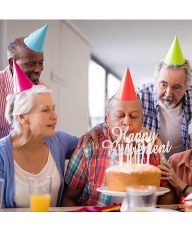 Arthsdite Happy Retirement Cake Topper Retired Cake Pick Retirement Theme Birthday Party Cake Decorations Supplies - Silver Glitter - Buy Online on SooperMarket.com
