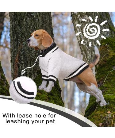 FUAMEY Dog Pullover Sweater - Winter Coat for Small, Medium, Large Dogs - Warm Jacket for Cold Weather - Easy On, Grey, Chest 19.6in - Buy Online on SooperMarket.com