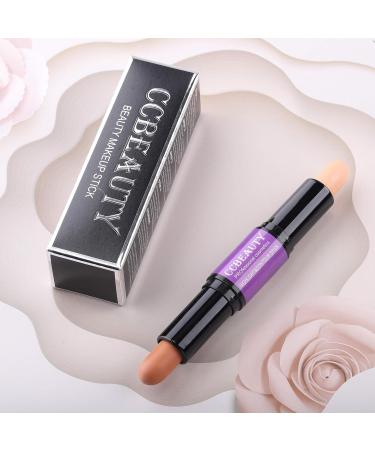 CCbeauty Cream Highlight and Contour Stick - Dual-Ended Contouring Highlighter Stick - Medium/Tan CC02 - 1 count - Buy Online on SooperMarket.com