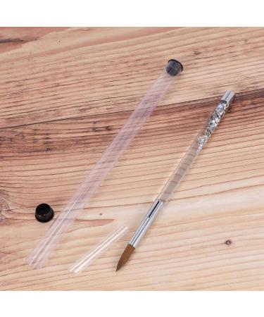 Fivetwofive 2Pc Rose Gold Kolinsky Sable Acrylic Nail Brush with Liquid Flow Glitter Nail Art Brush for Nail Art Tool 14 - Buy Online on SooperMarket.com
