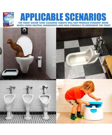 12PCS Toilet Cleaner Toilet Cleaner Tablets Toilet Descaler Heavy Duty Toilet Bowl Cleaner Tablets Toilet Limescale Remover Strong Toilet Cleaner for Stains Tablets Toilet Freshener Toilet Cleaning - Buy Online on SooperMarket.com