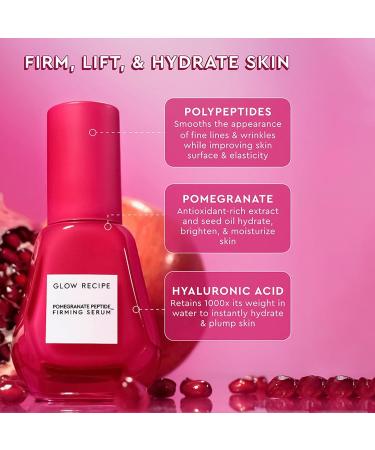 Glow Recipe Serum Wardrobe Kit - Avocado Ceramide, Strawberry BHA+AHA, Plum Plump Hyaluronic Acid, Pomegranate Peptide Firming - 4-Piece Set - Buy Online on SooperMarket.com