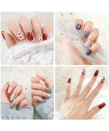 Junebrush Double-Sided Nail Stamp Set - Clear French Manicure Silicone Stamping Tool & Design Accessories for Nail Art - Buy Online on SooperMarket.com