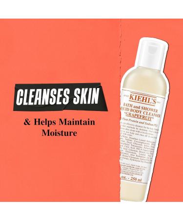 Kiehl's Grapefruit Liquid Body Cleanser | Gentle Foaming Body Wash - Refresh Hydrate & Smooth Skin - 16.9 Fl Oz / 500 ml - International Shipping Available - Buy Online on SooperMarket.com