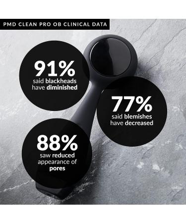 PMD Clean Pro OB: Silicone Brush & Obsidian Gemstone Massager for Clear, Youthful Skin - SonicGlow Vibration - Waterproof - Buy Online on SooperMarket.com