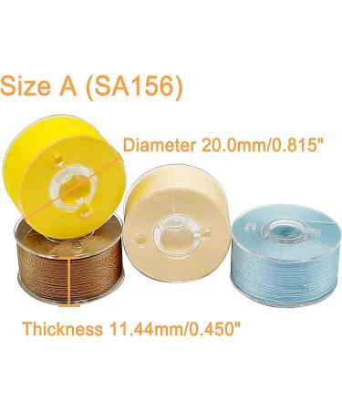 New brothread 25pcs Assorted Colors 70D/2 Prewound Bobbin Thread Size A SA156 for Embroidery & Sewing - 60wt Assorted Colors - Buy Online on SooperMarket.com