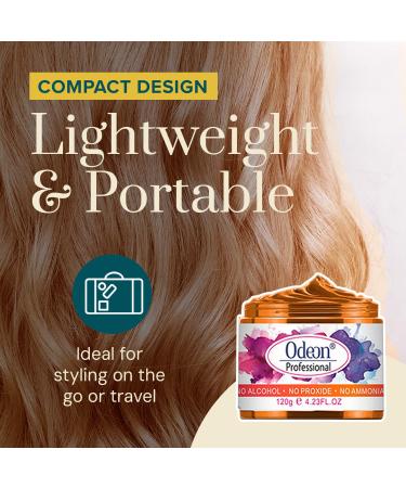 Odeon Temporary Hair Color Wax - Natural & Washable Hair Dye for Kids & Adults Orange (4.23oz) | Easy Application Beeswax & Tea Tree Extract - Buy Online on SooperMarket.com
