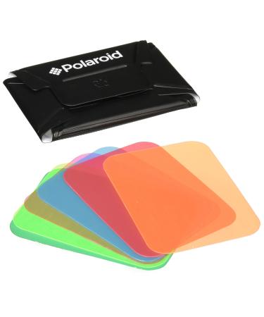 Polaroid Universal Gel Soft Box Diffuser (Includes Blue, Red, Green, Amber, Yellow & Pink Gels) For Canon EOS, Nikon, Olympus, Pentax, Sony, Sigma, & Other External Flash Units