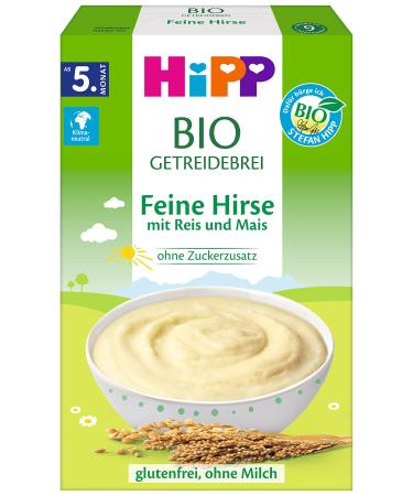 Hipp organic cereal porridge without added sugar fine millet gluten-free 200 g gluten-free 200 g (1 pack)