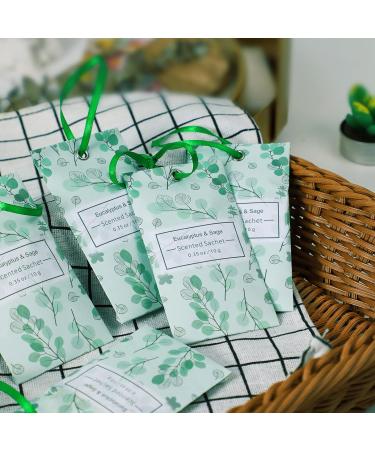 SCENT-HI Premium Eucalyptus Sage Fragrance Bags - 14 Bags for Clothing Drawers Rooms & Cars | International Shipping - Buy Online on SooperMarket.com