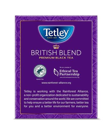 Tetley British Blend Premium Black Tea 320 Tea Bags - Rainforest Alliance Certified - Buy Online on SooperMarket.com