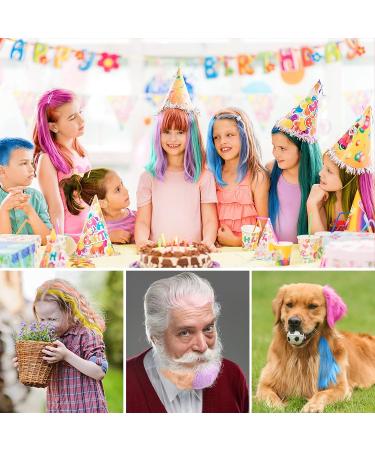 Washable Hair Chalk Comb - 10 Colors Professional Hair Color Dyeing Tool for Party Cosplay - Perfect DIY Gift for Girls Ages 5-11 - Buy Online on SooperMarket.com
