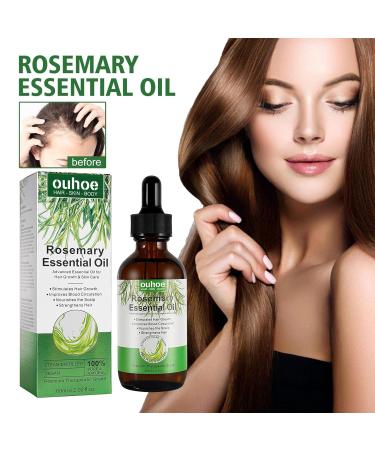 Organic Rosemary Oil for Hair Growth | Scalp & Hair Powering Aroma Therapy | Bexdug Pink Marine Oil with Glass Dripper - Improves Split Ends & Dry Scalp - Buy Online on SooperMarket.com