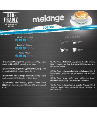 Buy Der-Franz Melange Coffee Whole Bean - 3 x 500g Pack | Premium International Shipping - Buy Online on SooperMarket.com