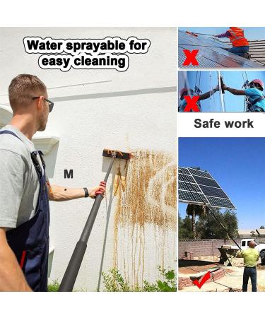 Water Fed Pole Kit Window Cleaning Brush with Extended Handle and Water Hose Window Cleaning Kit with Extension Pole High Window Cleaning Kit Telescoping Pole 30cmbrush-24FT/7.2M 55cm Brush Head 5M/17FT - Buy Online on SooperMarket.com