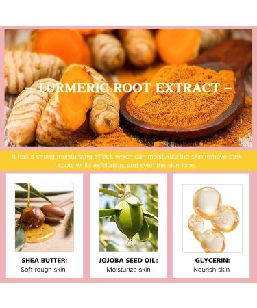 Turmeric Scrub Dark Spot Fading Turmeric Exfoliating Body Scrub Facial Peeling Brightening Exfoliating Scrubs Facial Scrub Exfoliator Natural Deep Cleansing Body Scrub Exfoliator Body Skin Care - Buy Online on SooperMarket.com