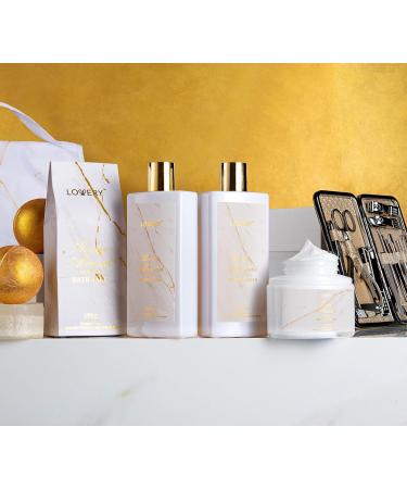 Ultimate Gift Basket for Mom - 31Pc Spa Self Care Kit | Stress Relief Gifts Birthday & Thank You Ideas | Honey Almond Bath & Body Essentials - Buy Online on SooperMarket.com