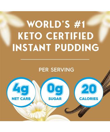 Simply Delish Instant Vanilla Pudding - Sugar Free, Non-GMO, Gluten Free, Vegan, Keto, 1.7 OZ - Buy Online on SooperMarket.com
