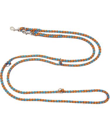 Lightweight Dog Leash for Small Dogs (Up to 15kg) - 3.50m Adjustable Double Line in Hawaii Brown-Turkey Curry Robust & Durable - Buy Online on SooperMarket.com