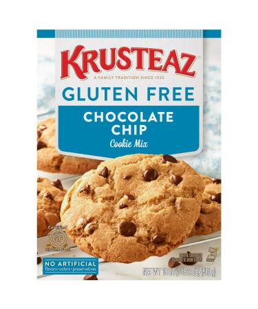Krusteaz Gluten Free Chocolate Chip Cookie Mix, 18 Ounce, Pack of 8 Chocolate Chip 18 Ounce (Pack of 8)