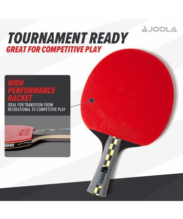 JOOLA Carbon Pro Ping Pong Paddle with Carbonwood Technology & Red/Black Rubber - Professional Table Tennis Racket for Speed - Buy Online on SooperMarket.com