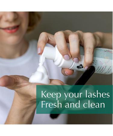 BL Lash Shampoo 50ml Bottle + Cleansing Brush | Gentle Citrus Foam Bath for Eyelash Extensions | Eye Makeup Remover | Easy-to-Use - Buy Online on SooperMarket.com