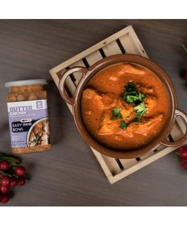 Alcoeats Butter Chicken Simmer Sauce: Vegetarian, Preservative & Gluten Free | Authentic Indian 15-Min Meal Prep | 1 Jar, 4 Servings - Buy Online on SooperMarket.com