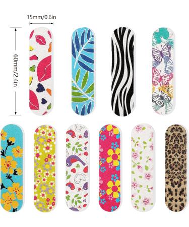 JSRQT Mini Nail Files Bulk Double Sided 100 Mini Nail Files for Natural Acrylic Fake Nails Emery Boards for Nails Nail Filer Professional Nail File Buffer Set Nails Accessories 150 Grit(10 Colors) - Buy Online on SooperMarket.com