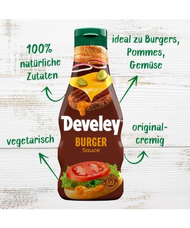 Buy Develey Burger Sauce 250ml - Creamy Original Sauce with Cucumber Pieces | International Shipping Available - Buy Online on SooperMarket.com