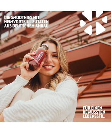 Monastery Kitchen Bio Smoothie - Red Apple Pear & Strawberry | Vegan Superfood Breakfast | 6x250ml Glass Bottles | Local Ingredients - Buy Online on SooperMarket.com